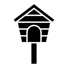 Poster - Bird House Glyph Icon