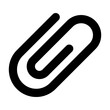 Paperclip Glyph Icon