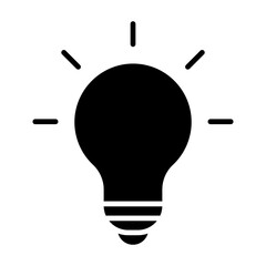 Poster - Lightbulb Glyph Icon