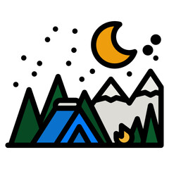 Wall Mural - camping