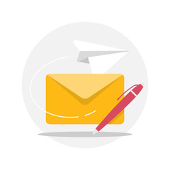 Aufkleber - what would you ask, submit criticism and suggestions, review, type or write question button concept illustration flat design vector eps10
