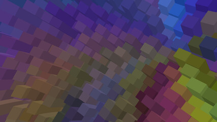 Wall Mural - Abstract textured luminous fantasy background of blocks