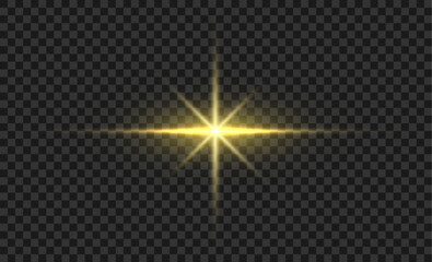 Wall Mural - golden glowing light. gold glow flash with sparcle. vector sunrise effect. realistic shiny beam set