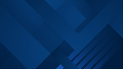 Abstract background design with blue geometric shapes. Modern dark blue background. Vector abstract graphic design banner pattern background template.