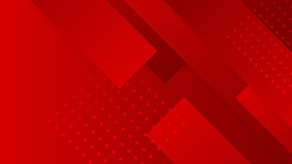 Wall Mural - Abstract geometric red background