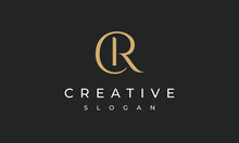 Elegant Luxury Initials CR Logo - Letter C And R Design Template