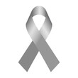 © Iryna - Silver awareness ribbon isolated on a white background