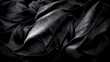 Leinwandbild Motiv Black luxury cloth, silk satin velvet, with floral shapes, gold threads, luxurious wallpaper, elegant abstract design