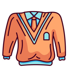 Wall Mural - uniform line icon
