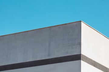 Poster - Urban abtract architecture. Close up of a building in the city.