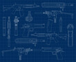 © evgeniy - a variety of weapons in a stylized drawing style