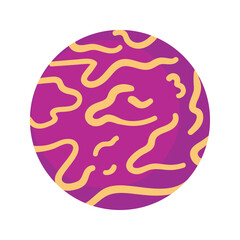 Wall Mural - purple planet design