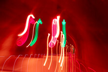Light Shapes Produced By The Long Exposure Method
