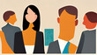 © IntoArtwork - Abstract Office, Business Meeting, Studying and suited