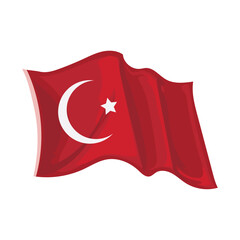 Sticker - turkish flag design