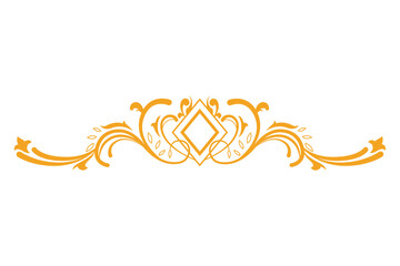 Wall Mural - golden ornament illustration