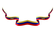 Ecuador Flag Ribbon Flutter