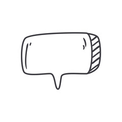 Naklejka na meble flat speach bubble design