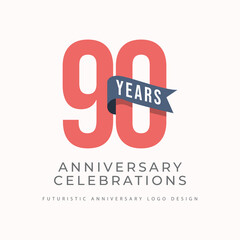 Poster - 90 years anniversary celebrations logo concept