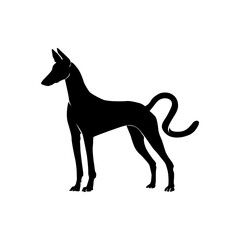 Wall Mural - dog silhouette standing 