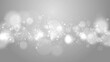 White Glittering Bokeh Lights with Stars Luxurious Background 