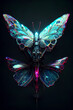 © Coka - cyborg butterfly, futuristic style, digital art