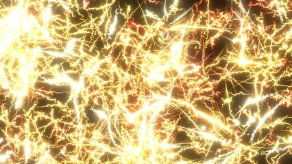 Canvas Print - abstract multicolored lighting effect. chaotic light streaks splashes motion