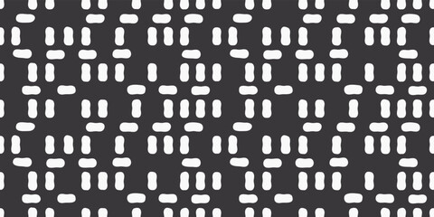 Poster - Original pattern of forms in a horizontal or vertical position. Seamless pattern of white sticks.