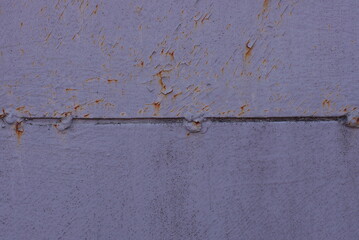 Wall Mural - gray purple metal texture from old brown rusty iron dirty wall and seam