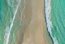 Aerial View Of Wylie Bay Rock, Western Australia, Australia.