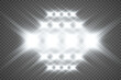 © NAUM - Set of bright beautiful stars. Light effect Bright Star. Beautiful light for illustration. Christmas star. White sparks sparkle with a special light. Vector sparkles on transparent background