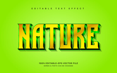 Wall Mural - Nature editable text effect template