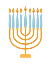 Jewish Menorah Icon