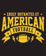 American Football t-shirt graphics and merchandise design.