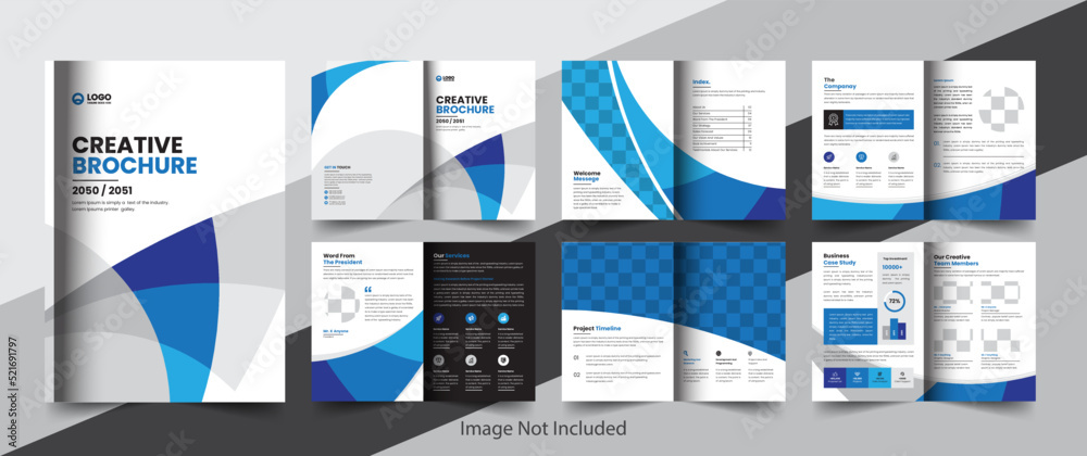 corporate company profile brochure annual report booklet business ...