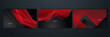 © Roisa - Modern black and red abstract background. Abstract background with modern contrast color for presentation design, flyer, social media, web, tech banner. Vector graphic design pattern web template.