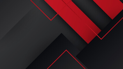 Modern black and red abstract background. Abstract background with modern contrast color for presentation design, flyer, social media, web, tech banner. Vector graphic design pattern web template.