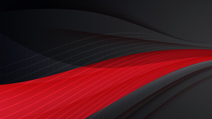 Modern black and red abstract background. Abstract background with modern contrast color for presentation design, flyer, social media, web, tech banner. Vector graphic design pattern web template.