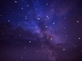sky starry night space bright star cosmic nebula milky way defocus background template banner
