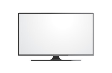 Wall Mural - Glossy Minimal Television Icon Illustration TV Monitor Black Technology Screen