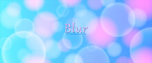 Abstract Watercolor Vector Art Background With Bokeh And Light. Blue And Pink Blurred Backdrop. Christmas Illustration For Poster, Cover, Banner, Flyer, Cards, Invitation Card. Holiday. Wallpaper.