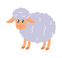 Canvas Print - cute sheep icon