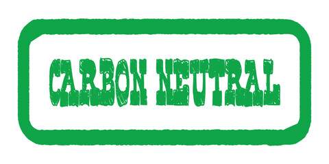 Wall Mural - Carbon Neutral Green Rubber Ink Stamp