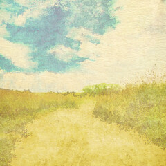 Wall Mural - retro watercolor background