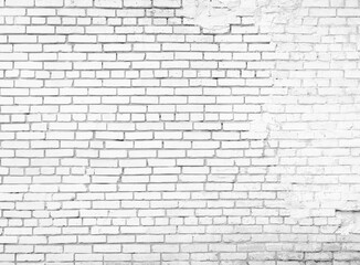 Wall Mural - white brick wall