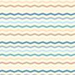 Pastel colored zigzag lines wallpaper. Seamless shevron pattern on light background. Vector illustration. Blue and brown