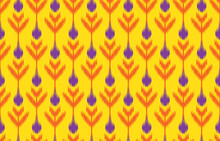 Ethnic Abstract Yellow. Seamless Geometric Pattern In Tribal, Folk Embroidery, And Mexican Style. Aztec Geometric Art Ornament Print. Design For Carpet, Wallpaper, Clothing, Wrapping, Fabric, Cover.