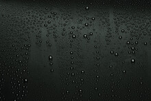 Water Droplets On Black Background