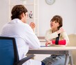 © Elnur - The young woman visiting doctor traumatologist