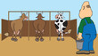 Cartoon Dairy Farmer